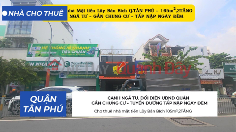 House for rent on Luy Ban Bich street frontage, 105m², 2 FLOORS - NEXT TO CROSSROADS - NEAR APARTMENT BUILDING _0