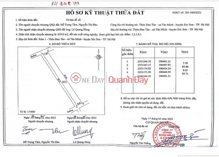 Property Search Vietnam | OneDay | Residential, Sales Listings | LAND OWNED BY THE OWNER - GOOD PRICE - Garden Land for Sale in Soc Son - LARGE AREA - NEAR MAIN ROAD