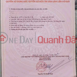 Land for sale in Hamlet 2, Nghi Phong, near Vinh University Campus 2. _0