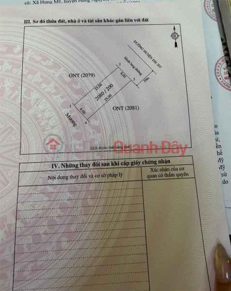 Property Search Vietnam | OneDay | Residential | Sales Listings, PRIME LAND – GOOD PRICE – OWNER SELLING LAND in Hung My Commune, Hung Nguyen District, Nghe An Province