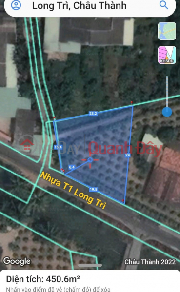 Property Search Vietnam | OneDay | Nhà ở | Niêm yết bán | ĐẤT CHÍNH CHỦ - Vị Trí Đẹp Tại Đường Nhựa T1, Xã Long Trì, Châu Thành - Long An