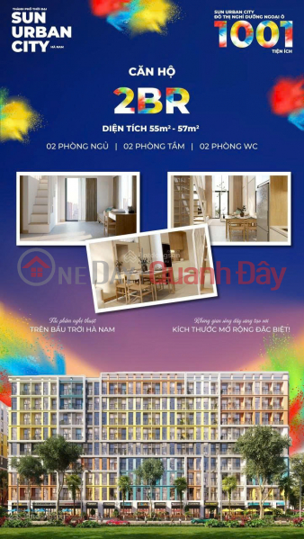 Property Search Vietnam | OneDay | Nhà ở Niêm yết bán | Bán căn hộ Studio 29.5m2 ( 44.38m2 hữu dụng ) tại dự án Sun Urban City Hà Nam