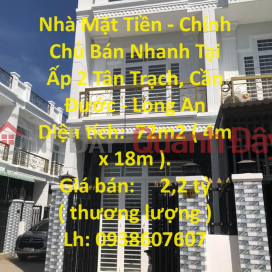 Front House - Fast Selling by Owner in Hamlet 2 Tan Trach, Can Duoc - Long An _0