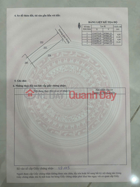 Property Search Vietnam | OneDay | | Niêm yết bán, Đất nền siêu hiểm gần KDC hiện hữu giáp Phường Tân Phong