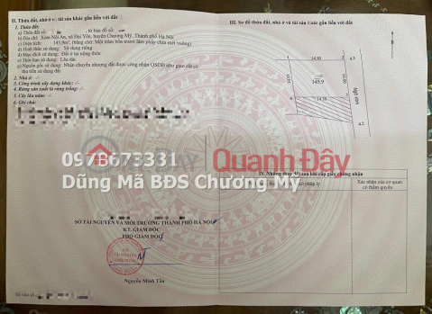 LAND AT DAI YEN-CHUONG MY NEAR PROVINCE LOT 419 _0