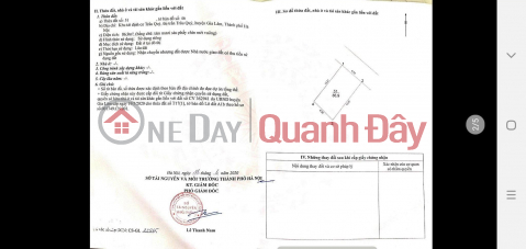 FOR SALE: 87 m2 LAND IN GIA LAM RESETTLEMENT AREA - HANOI, PRICE ONLY 14 BILLION VND, CONTACT 0985865658 _0